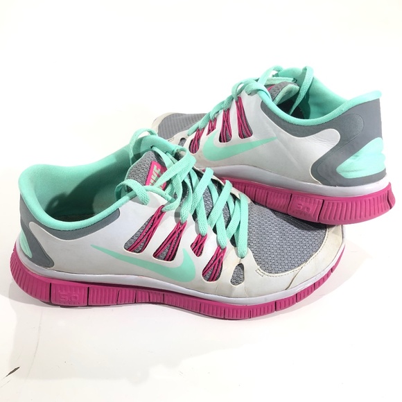 NIKE FREE 5.0 + REFLECTIVE RUNNING SHOE SZ 9 - Picture 1 of 6